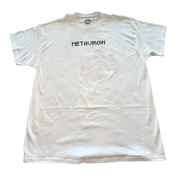 METAVIRGIN Graphic T SHIRT XL TEE Men's Women's Word Play 100% Cotton Cherries - Picture 2 of 8